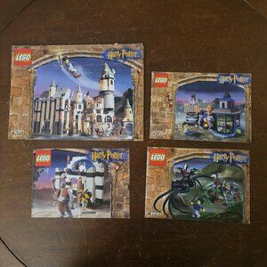 Lego Instruction Manuals (only) for Harry Potter Sets 4709, 4712, 4720, and 4727